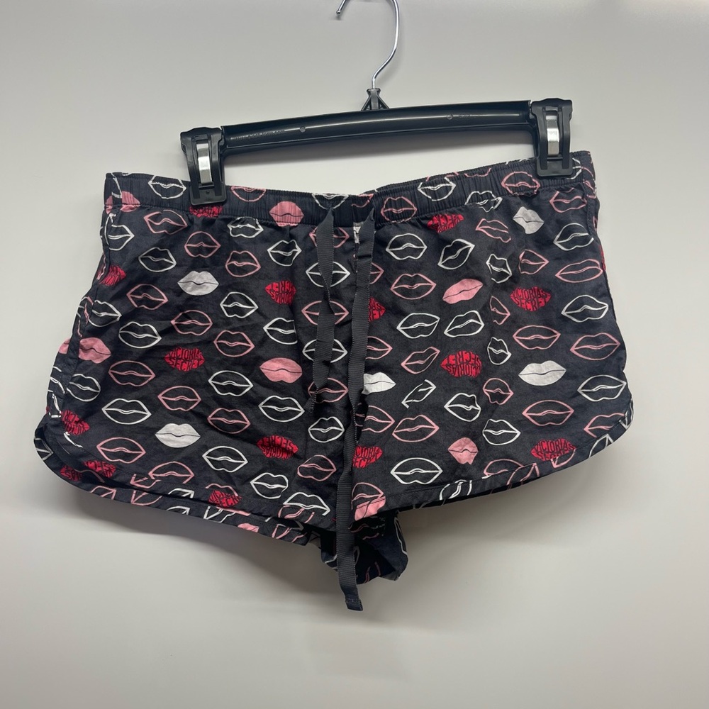 Victoria's Secret Lip Print Pajama Shorts